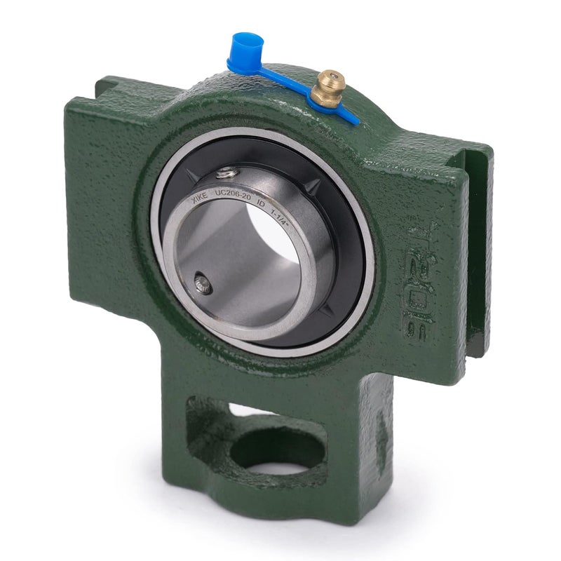 Xike 2 Pcs UCT206-20 Bore 1-1/4" Pillow Block Take-Up Mounted Ball Bearings, Solid Cast Iron Base and Self Aligning Chrome Steel Sealed Bearings. - Image 3